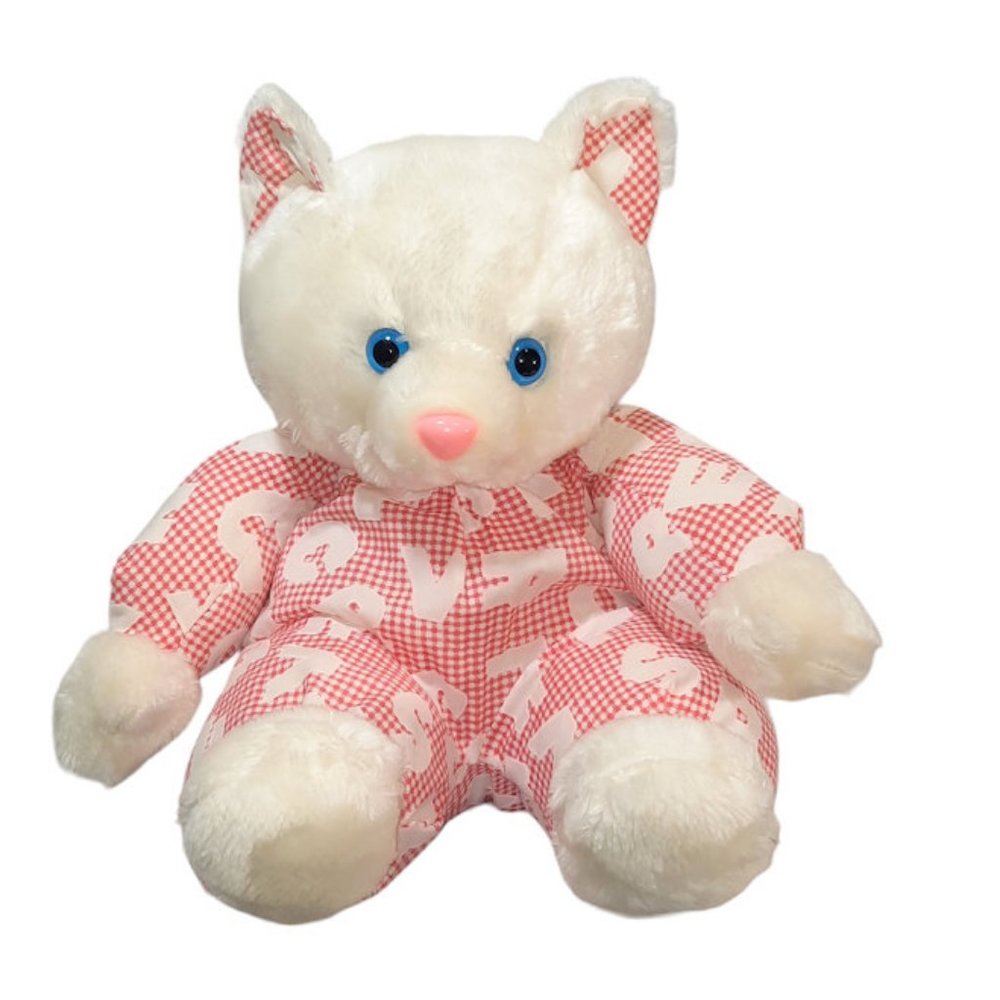 Sprinkles Alphabet Sitting White Bear Korea Plush Stuffed Toy 14"